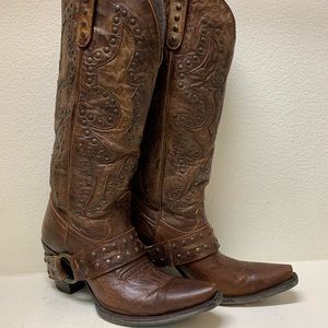 Lane Stud Rocker Boot 8.5